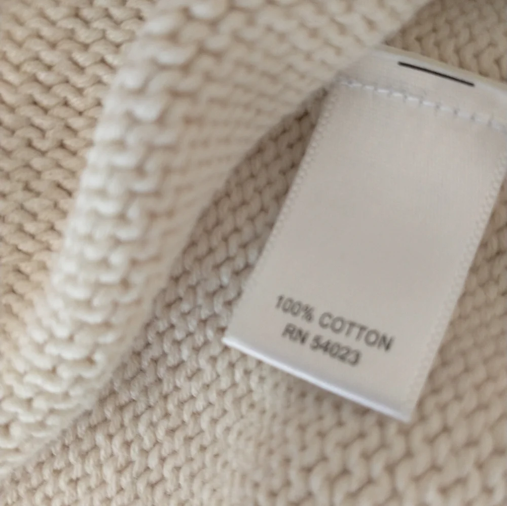 Banana‎ Republic Men's Large Beige V-neck Sweater, 100% Cotton